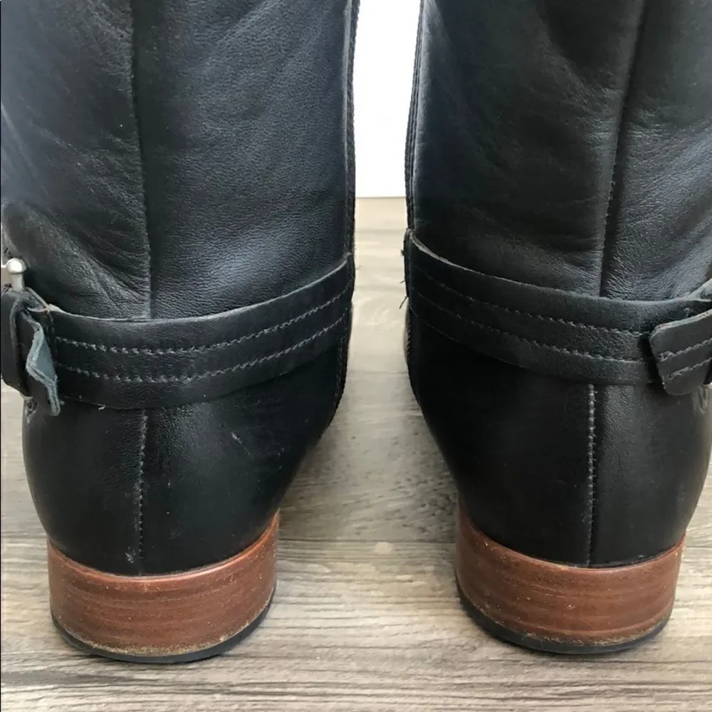 Revolve UGG Equestrian Amberlee Black knee high Riding Boots